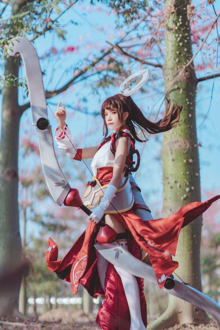 网紅Coser@桜桃喵 - 王者荣耀 伽罗COS [32P/655MB] - 第2张